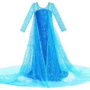 Frozen Elsa Sparkly Sequin Costume Dress